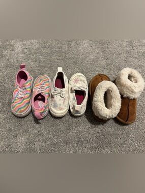 Bundle of Toddler Girls shoes size 7 and 8